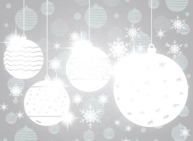 Noel topları ile soyut arkaplan