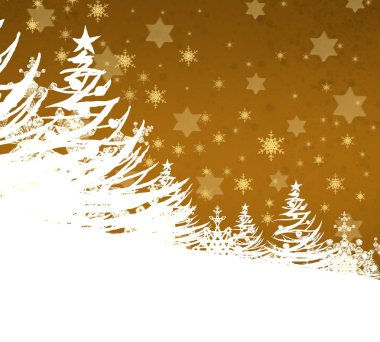 Kar taneleriyle soyut noel arkaplanı