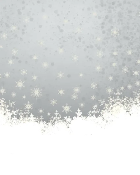 Natale Poster Astratto Inverno Fiocco Neve Concetto Nuovo Anno — Foto Stock