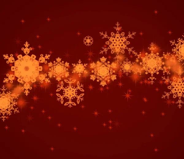 Fondo Navidad Abstracto Con Copos Nieve — Foto de Stock