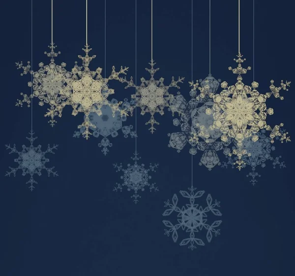 Abstract Seamless Background Snowflakes — Stock Photo, Image