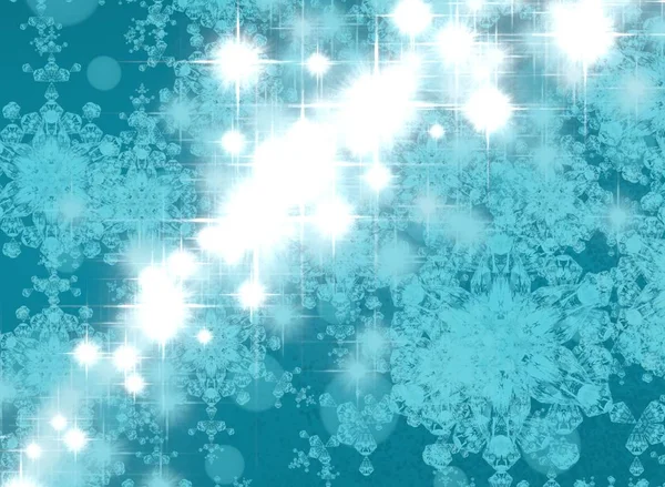 Abstract Christmas Background Snowflakes — Stock Photo, Image