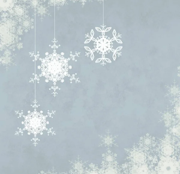 Christmas Shiny Background Snowflakes — Stock Photo, Image