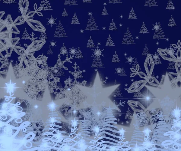Εικονογράφηση Αφηρημένες Χιονονιφάδες Χριστουγεννιάτικη Υφή Πολύχρωμο Φόντο Εικόνα Χάρτινη Κάρτα — Φωτογραφία Αρχείου