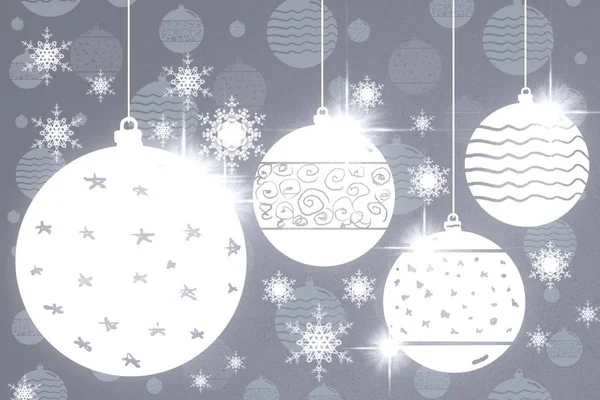 Ilustración Vectorial Bolas Navidad — Stockfoto