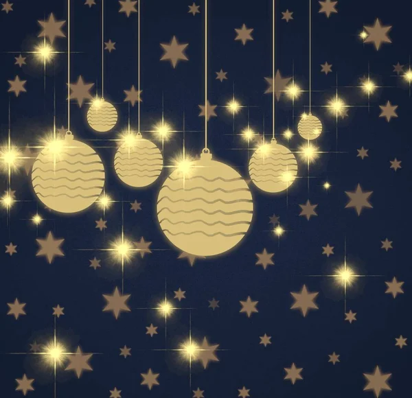Abstracte Achtergrond Met Kerstballen — Stockfoto
