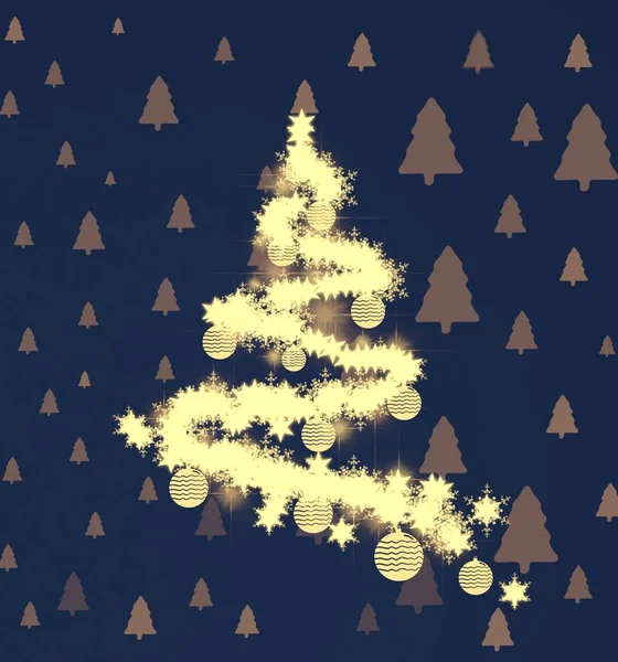 Naadloze Kerst Patroon Met Sterren — Stockfoto