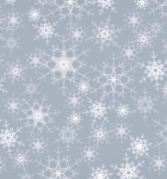 Абстрактний Синій Фон Сніжинками — стокове фото