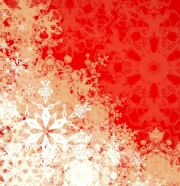 Fondo Abstracto Sin Costuras Con Copos Nieve — Foto de Stock