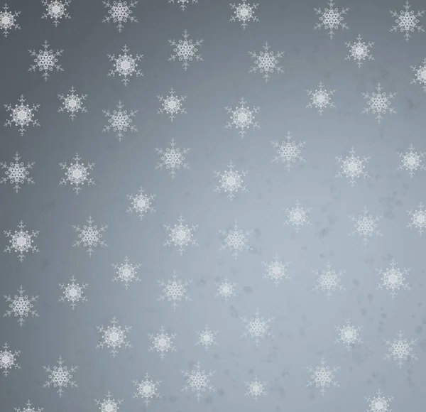Abstrakcyjne Niebieskie Tło Płatkami Śniegu — Zdjęcie stockowe
