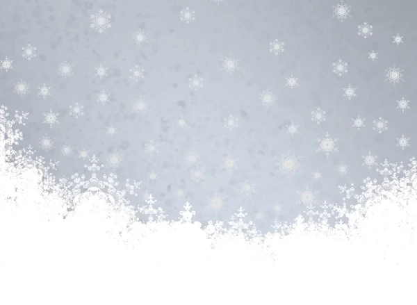 Fondo Navidad Abstracto Con Copos Nieve — Foto de Stock