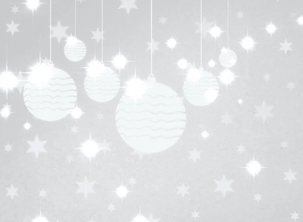 Happy Christmas Card Snowflakes — Stock Photo, Image