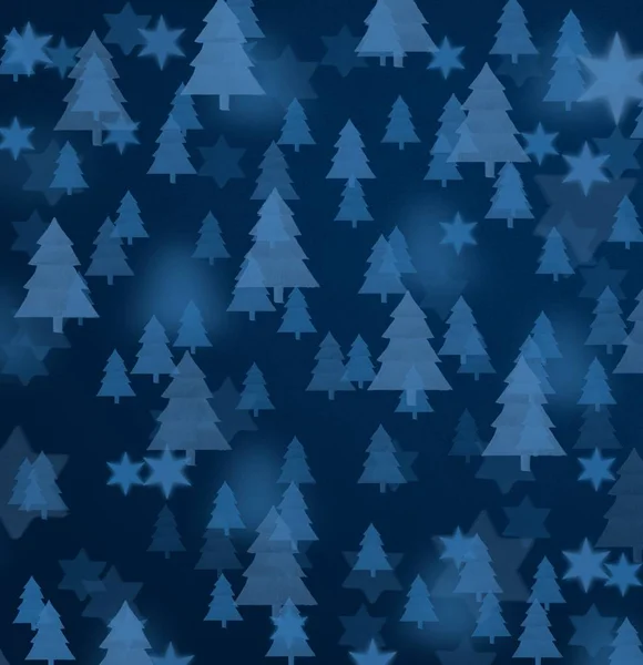 星とシームレスな青色の背景 — ストック写真