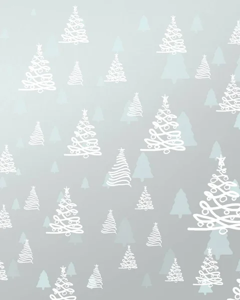 Happy Year Background Christmas Trees — Stock Photo, Image