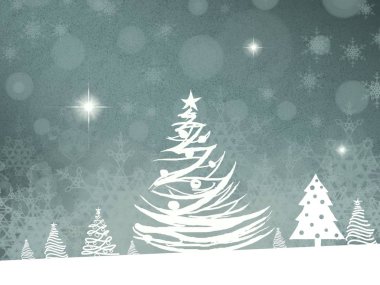 Kar taneli vektör noel arkaplanı