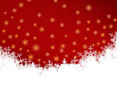 Kar taneleriyle soyut noel arkaplanı