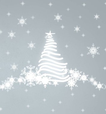 Yılbaşı ağacının vektör çizimi