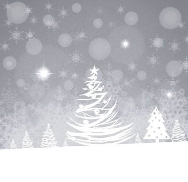 Yılbaşı ağacının vektör çizimi