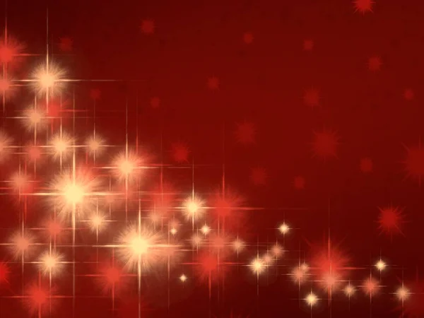 炫彩圣诞背景与明星 — 图库照片