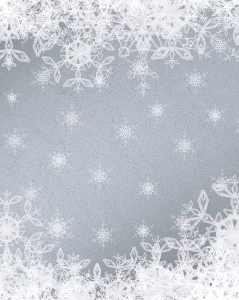 Abstrakti Joulutausta Lumihiutaleilla — kuvapankkivalokuva