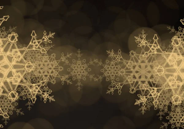 Fondo Navidad Abstracto Con Copos Nieve — Foto de Stock