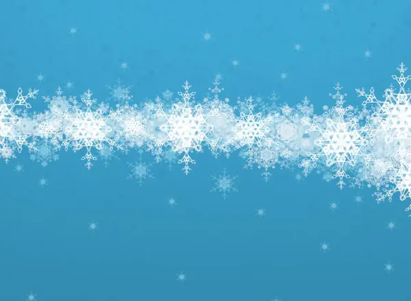 Fondo Navidad Abstracto Con Copos Nieve — Foto de Stock