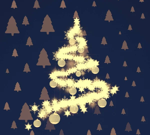 Patrón Navidad Sin Costuras Con Estrellas —  Fotos de Stock