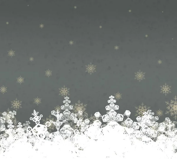 Fondo Navidad Invierno Con Nieve — Foto de Stock
