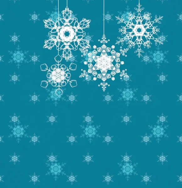 Abstract Christmas Background Snowflakes — Stock Photo, Image