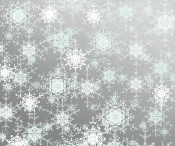 Fondo Navidad Abstracto Con Copos Nieve — Foto de Stock