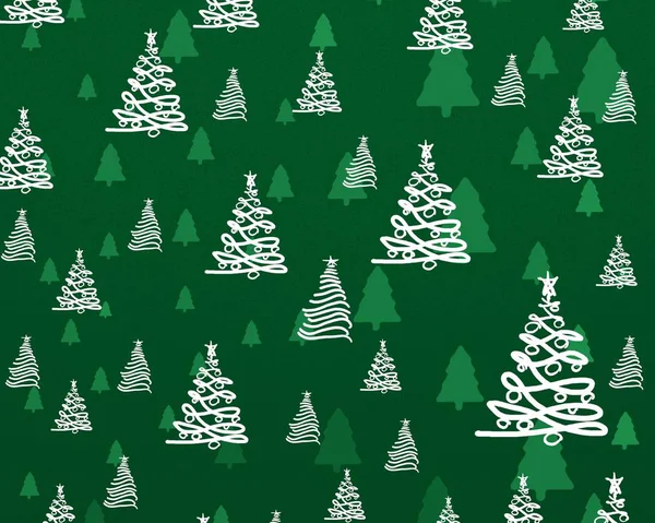 Seamless Pattern Christmas Tree — Stock Photo, Image