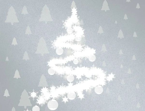 Kerst Abstract Winter Poster Snowflake Nieuwjaar Concept — Stockfoto