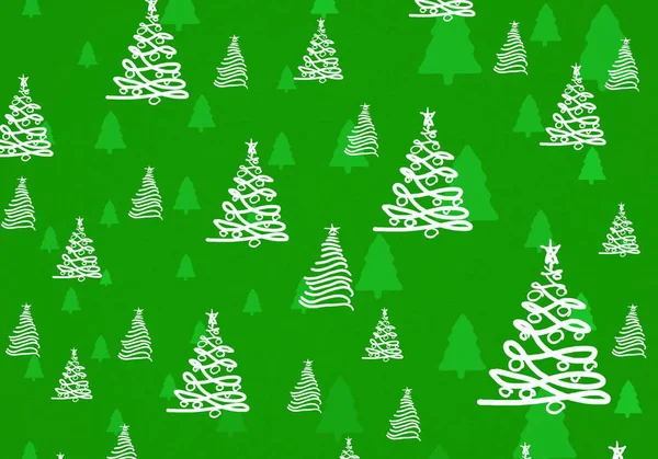 Seamless Pattern Christmas Tree — Stock Photo, Image