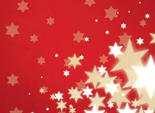 Fondo Rojo Abstracto Con Estrellas — Foto de Stock