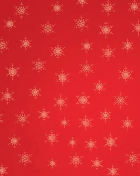 Red Christmas Background Snowflakes — Stock Photo, Image