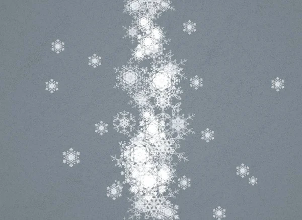 Abstrakte Nahtlose Hintergrund Mit Schneeflocken — Stockfoto