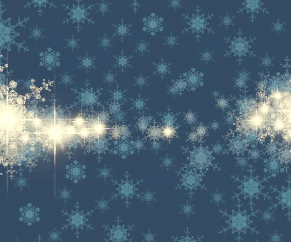 Χριστούγεννα Γυαλιστερό Φόντο Νιφάδες Χιονιού — Φωτογραφία Αρχείου