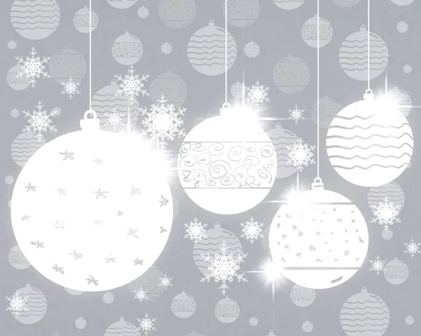 Vector Achtergrond Met Kerstballen — Stockfoto