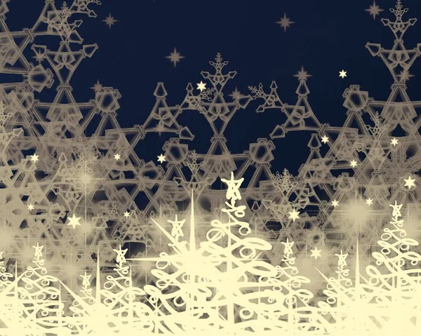 Abstrakter Grunge Hintergrund Mit Schneeflocken — Stockfoto