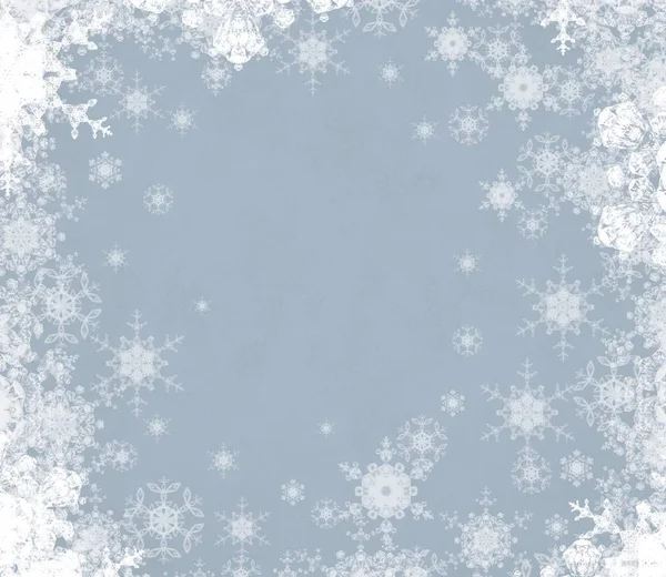 Astratto Sfondo Natale Con Fiocchi Neve — Foto Stock