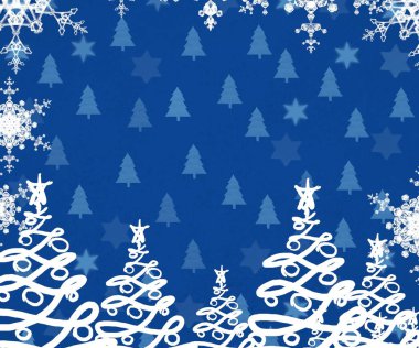 Kar taneleriyle vektör pürüzsüz desen