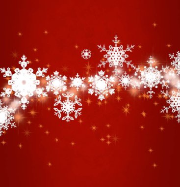 Kar taneleri ile Noel parlak arka plan