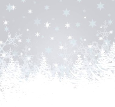 Kar taneleriyle soyut noel arkaplanı