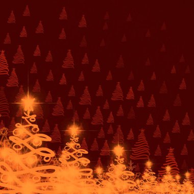 Noel ağacı soyut gösteren resim