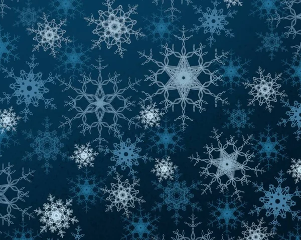 Рождественский Абстрактный Зимний Плакат Снежинка Концепция Нового Года — стоковое фото
