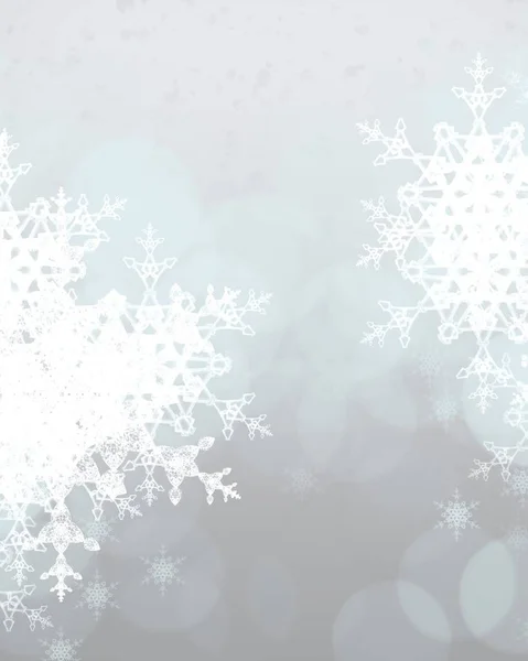 Fondo Navidad Abstracto Con Copos Nieve — Foto de Stock