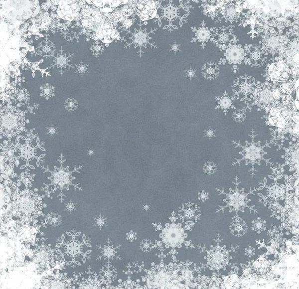 Fondo Grunge Abstracto Con Copos Nieve —  Fotos de Stock