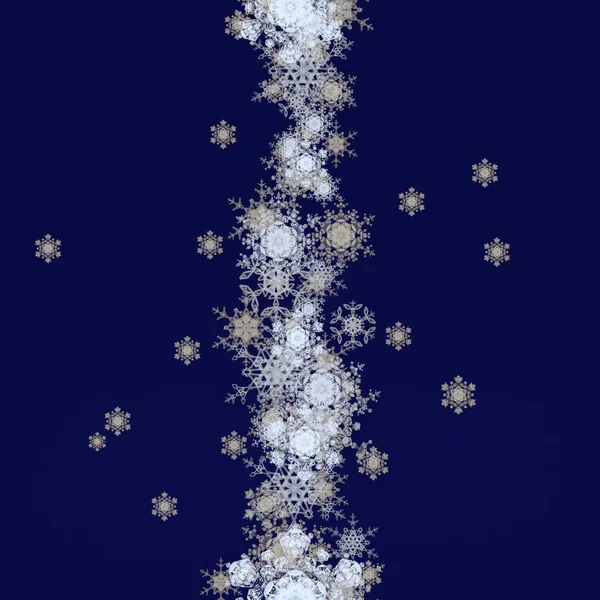 Árvore Natal Com Flocos Neve Estrelas — Fotografia de Stock