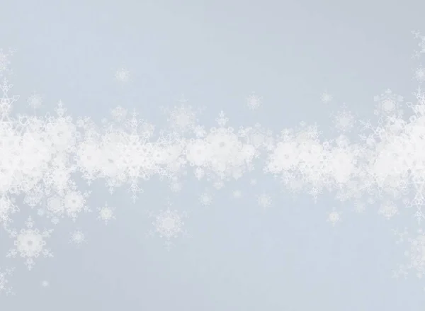 带雪花的抽象圣诞节背景 — 图库照片