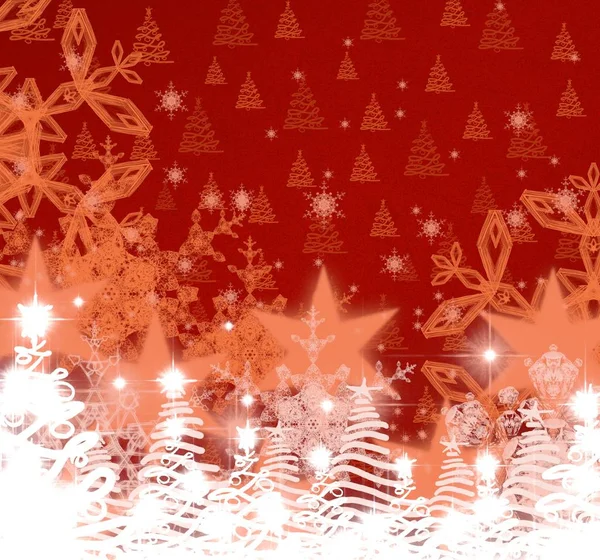 Abstrakte Weihnachten Hintergrund Mit Sternen — Stockfoto